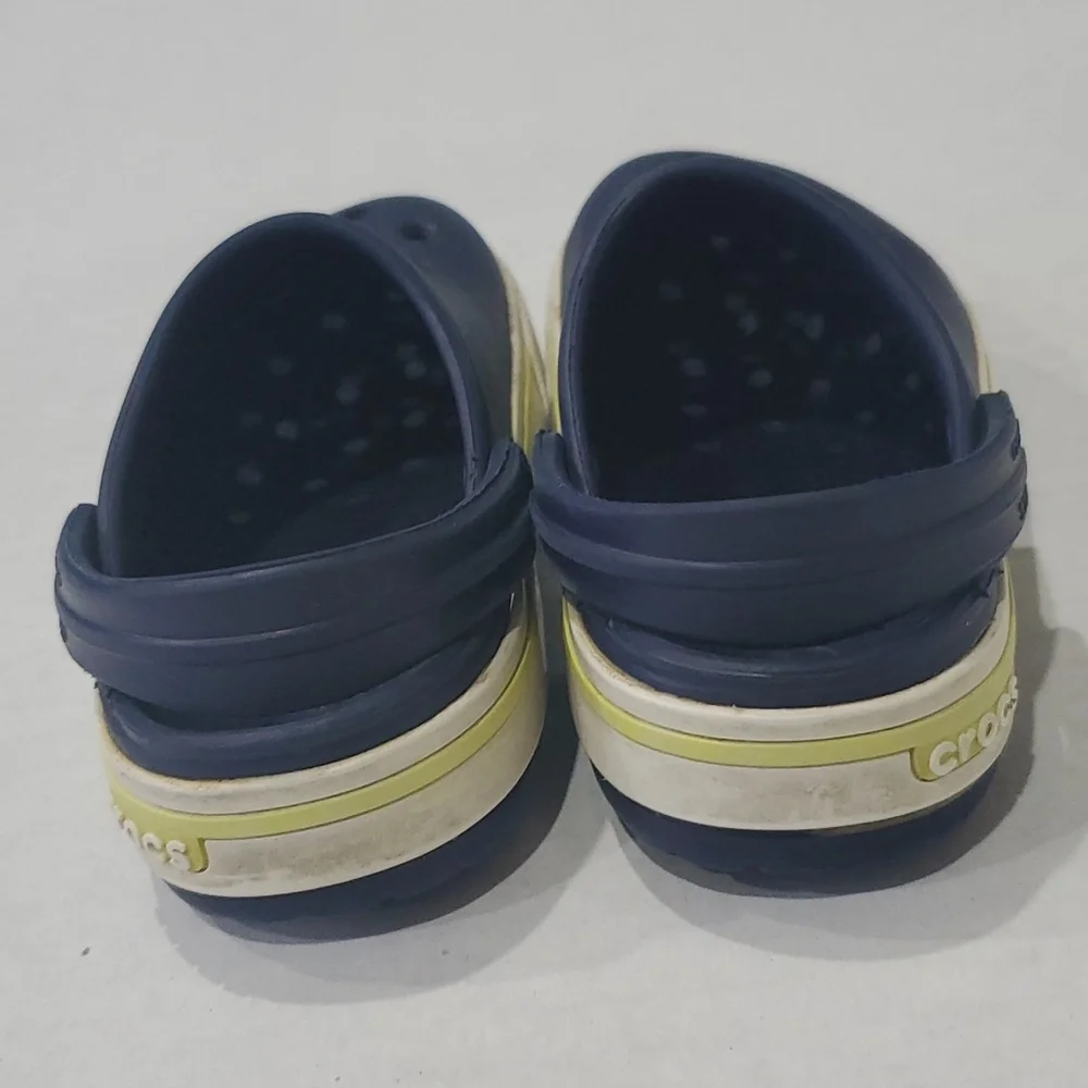 Crocs Kids Classic Crocband Sandals Clogs Navy Blue Size C 8-9
